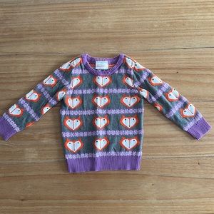 Hanna Andersson Fox Sweater, Size 3 (90)